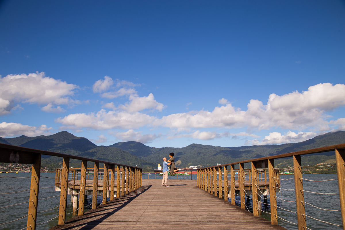Ensaio Pre Wedding realizado em São Sebastião na Praia de Toque Toque Pequeno