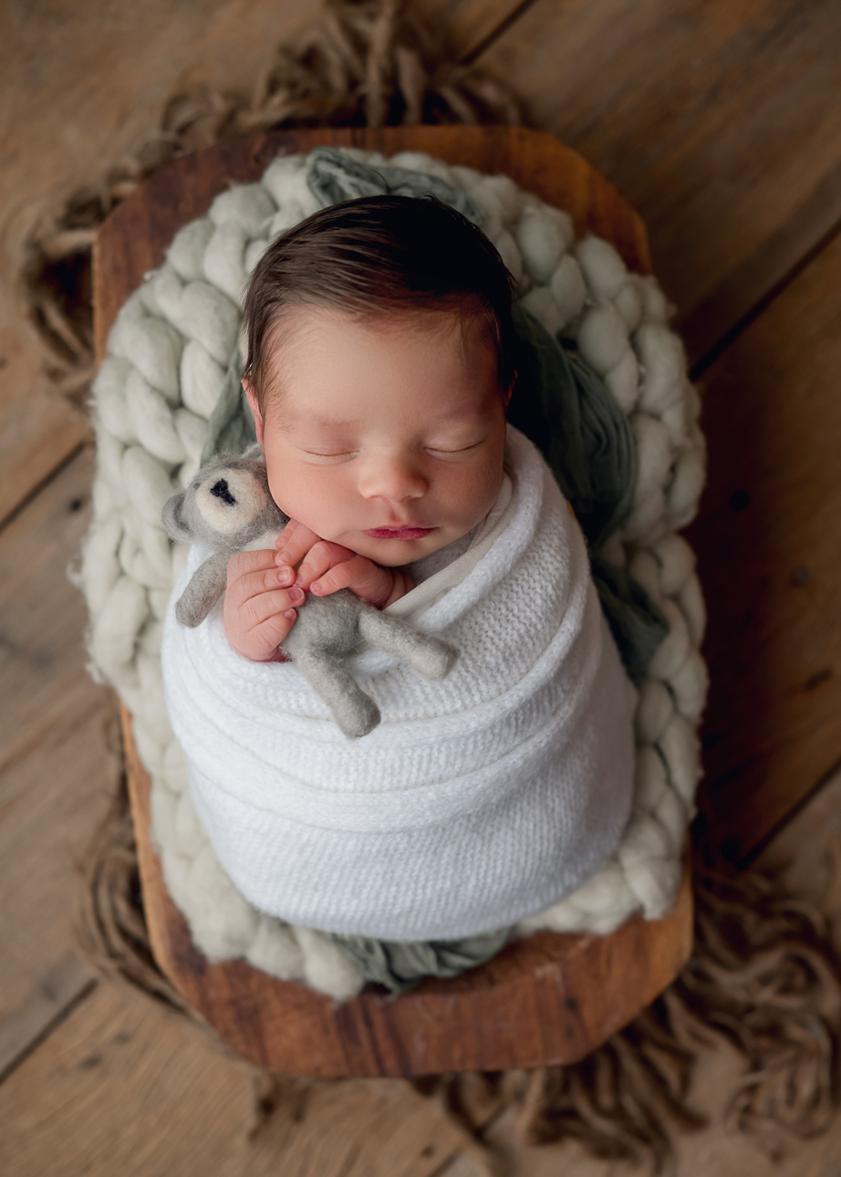 ensaio newborn em estudio 