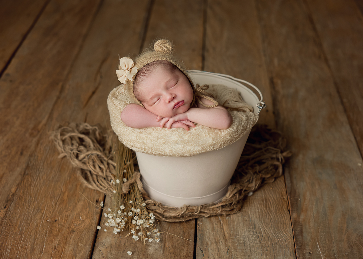 Ensaio de newborn com props