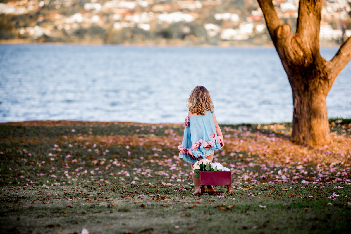 ensaio infantil no lago Paranoá
