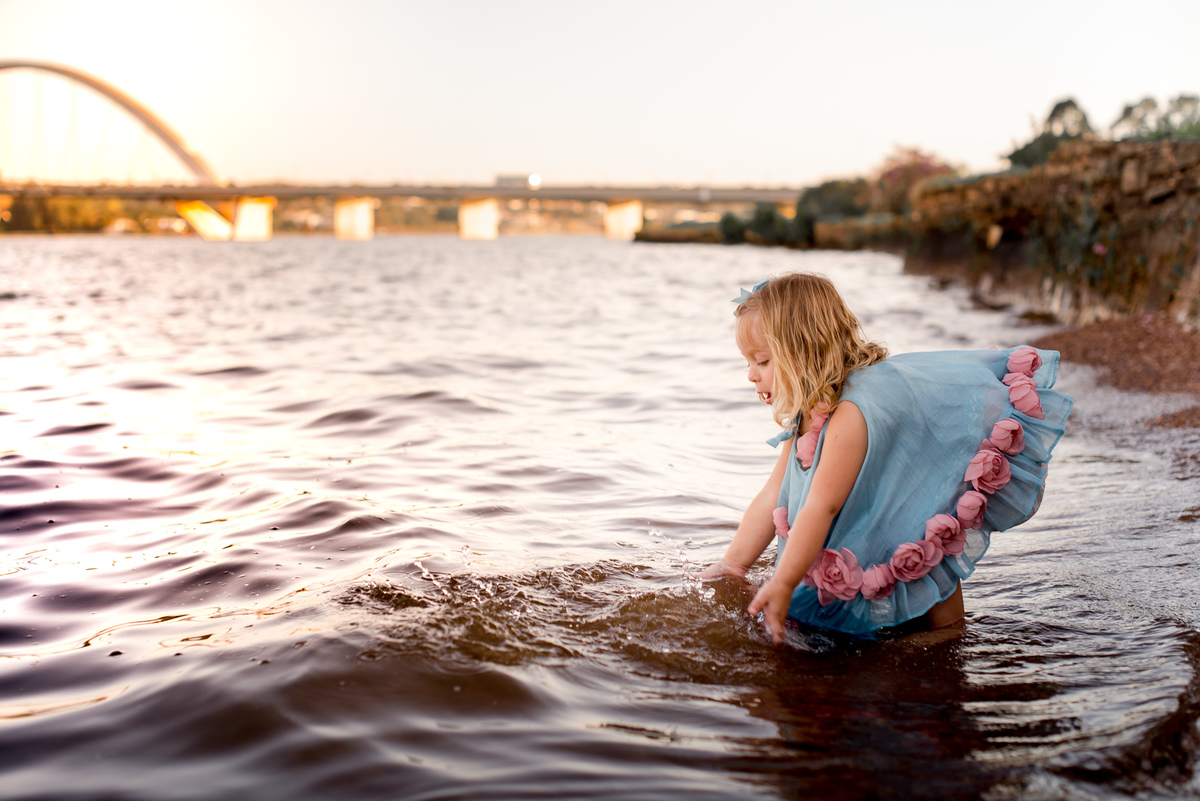  Ensaio de menina a tarde - Lago Paranoá 