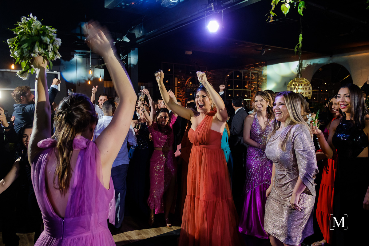 convidada que pegou o buquê