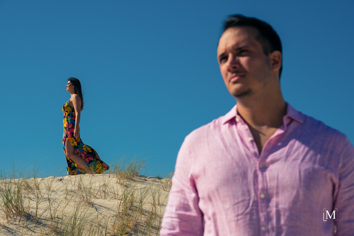 céu azul nas dunas da lagoa da conceição