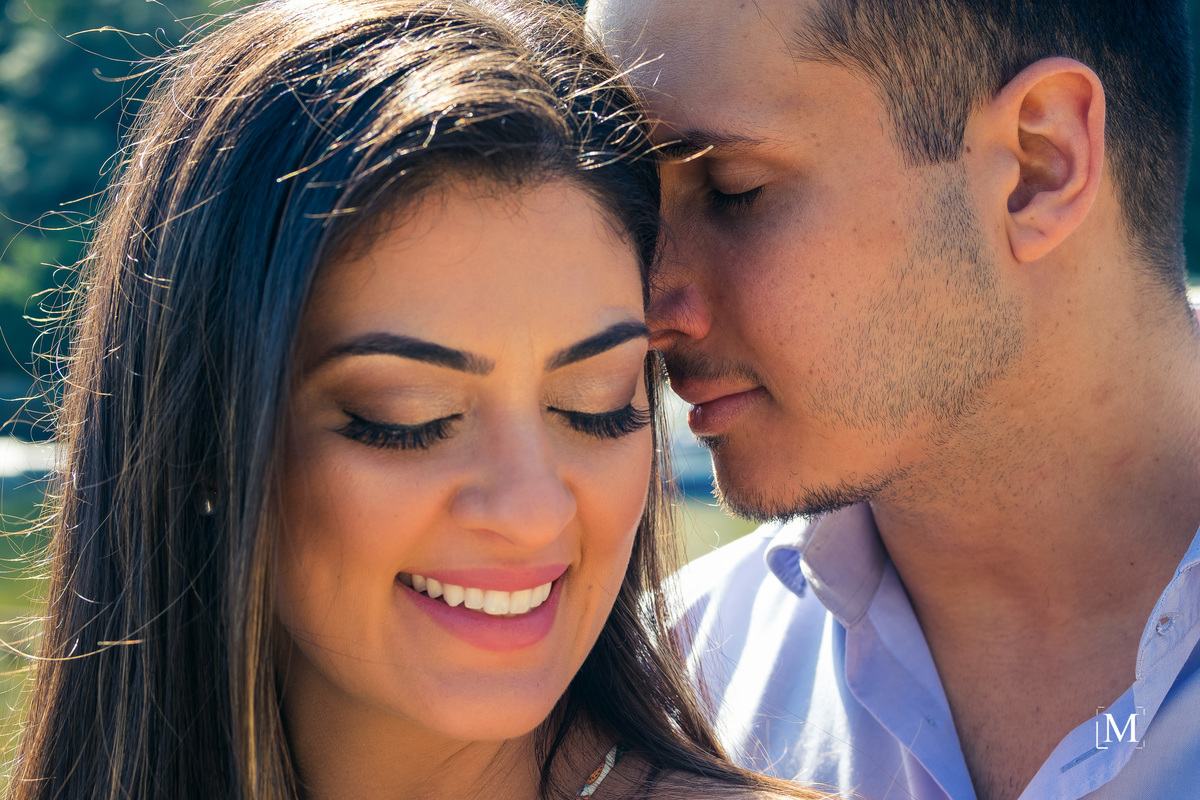 close do casal de noivos