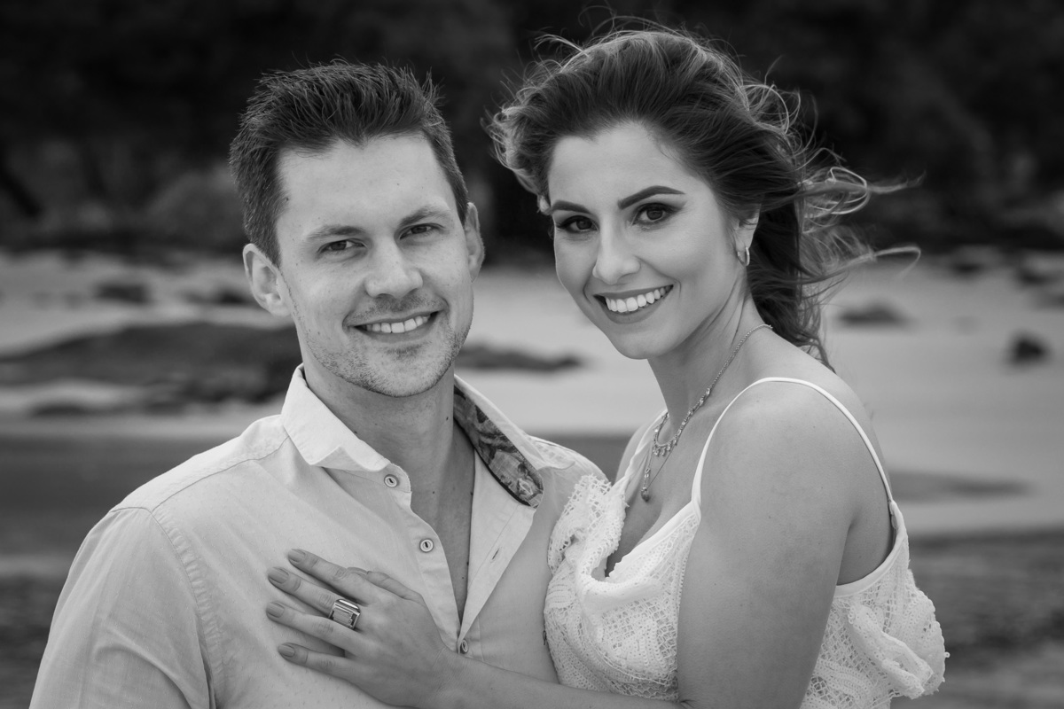 retrato do casal Leila e Ricardo