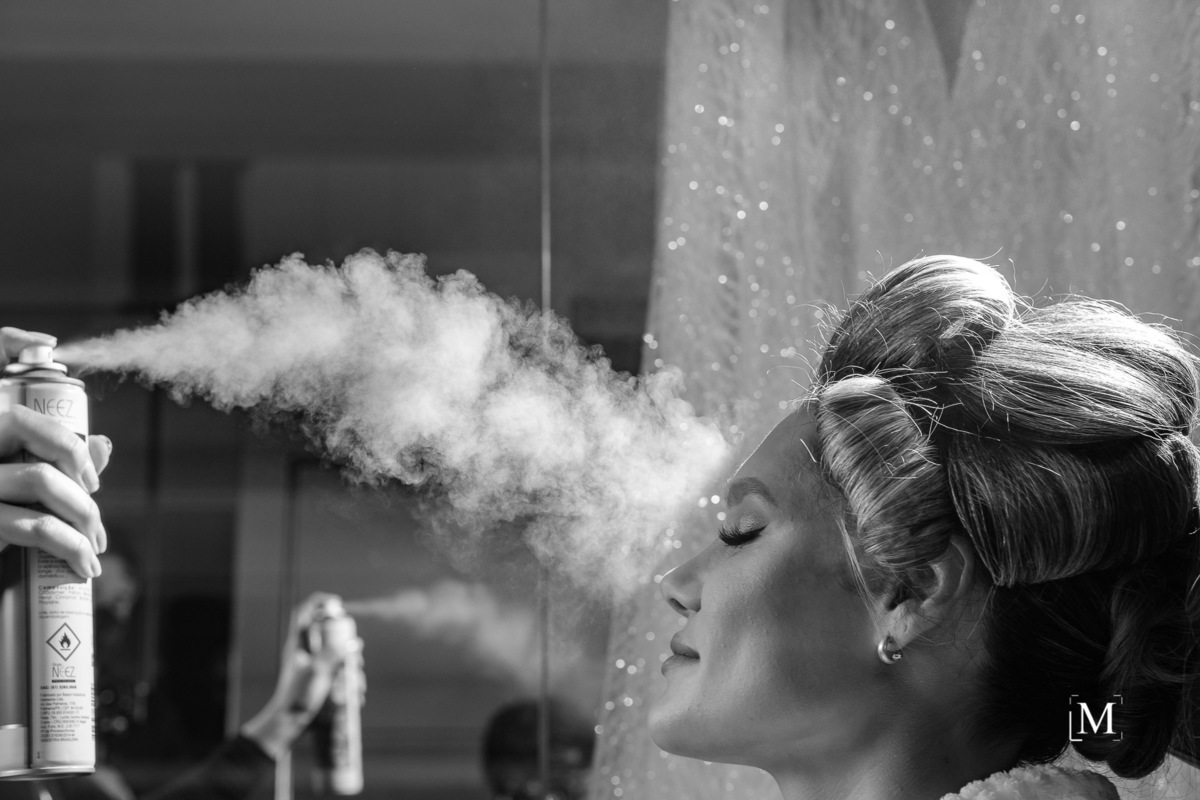 Andressa no making of da noiva