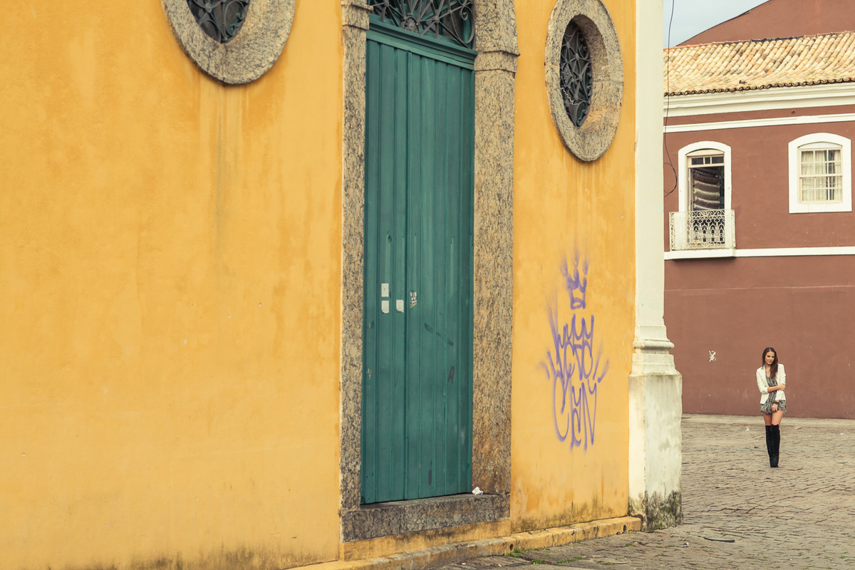 Praça da Alfândega no Centro de Florianopolis