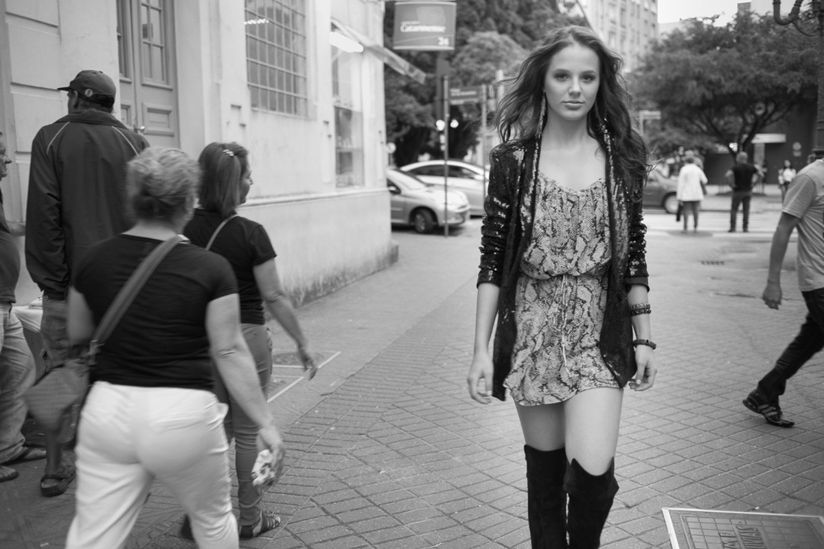 Isabela nas ruas do centro