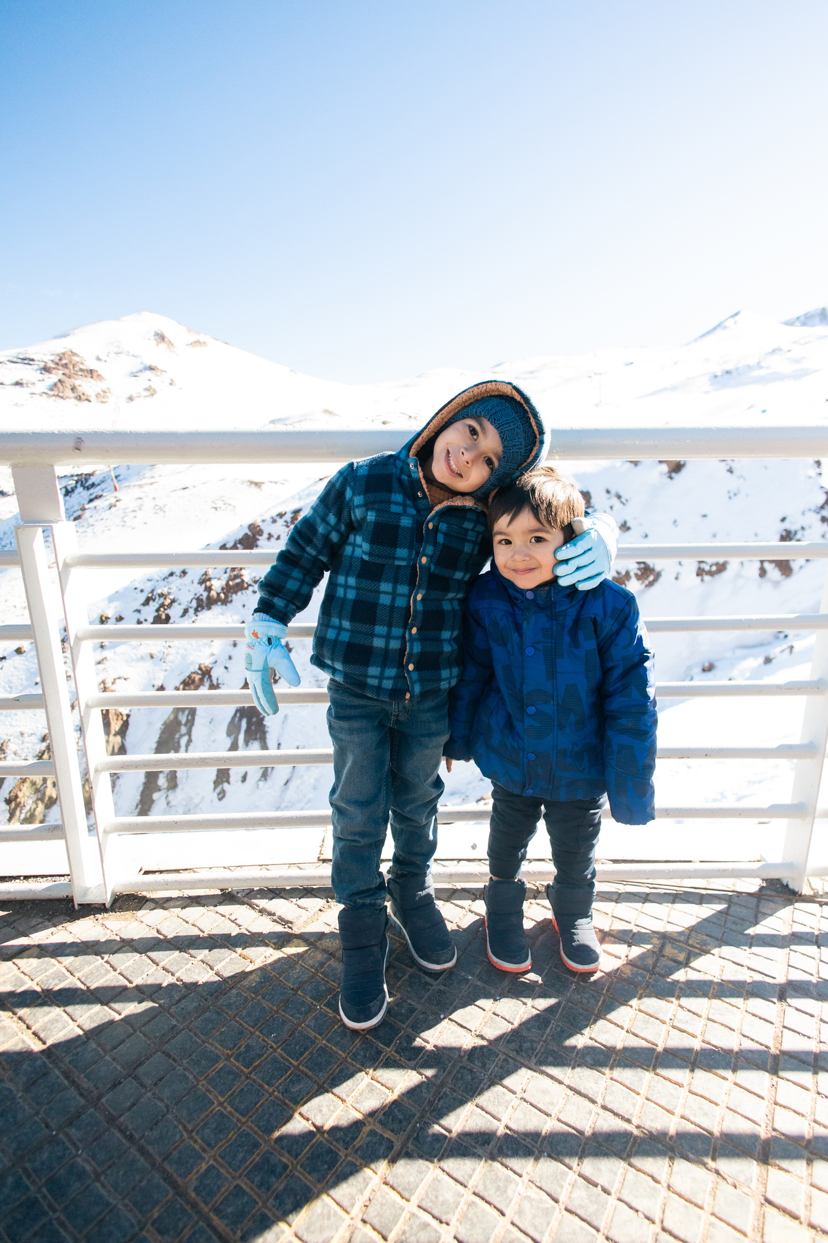 Ensaio de família no Valle nevado
