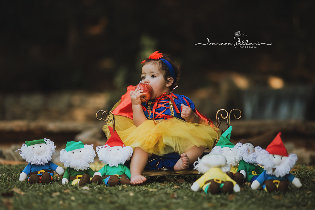 ensaio branca de neve abc - 1 aninho