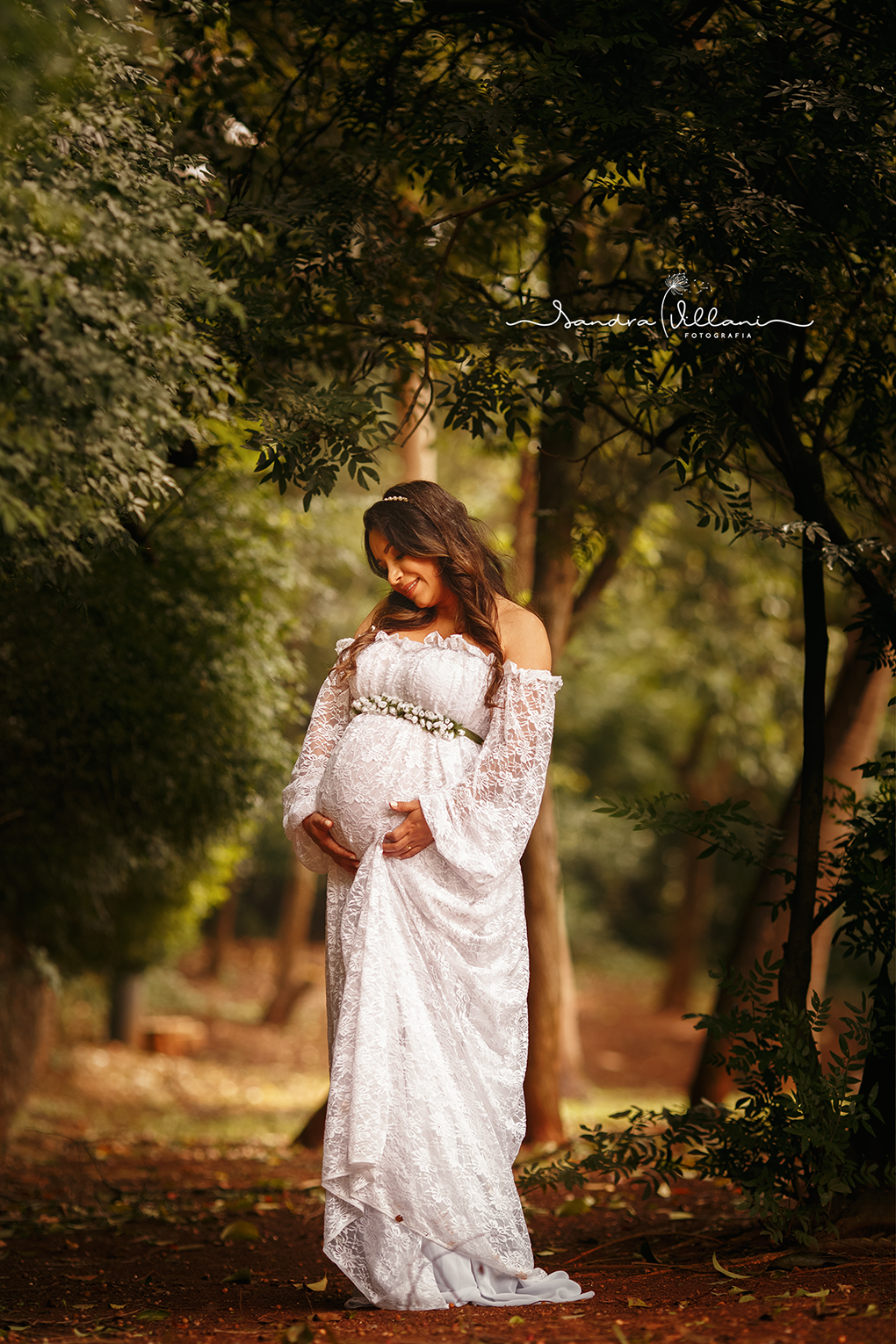 ensaio gestante com participação de um coelho chamado Bilu