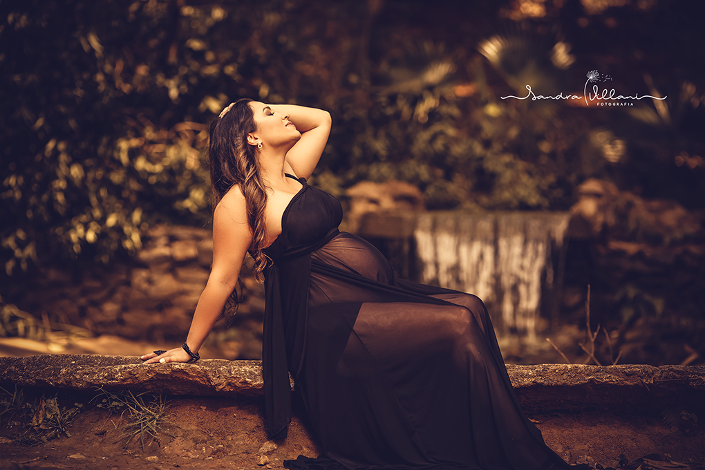 ensaio gestante com participação de um coelho chamado Bilu