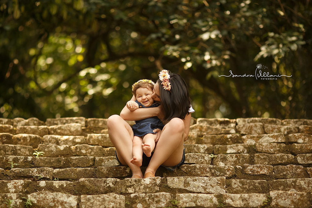 ensaio infantil - mãe e filha - família com a Sara