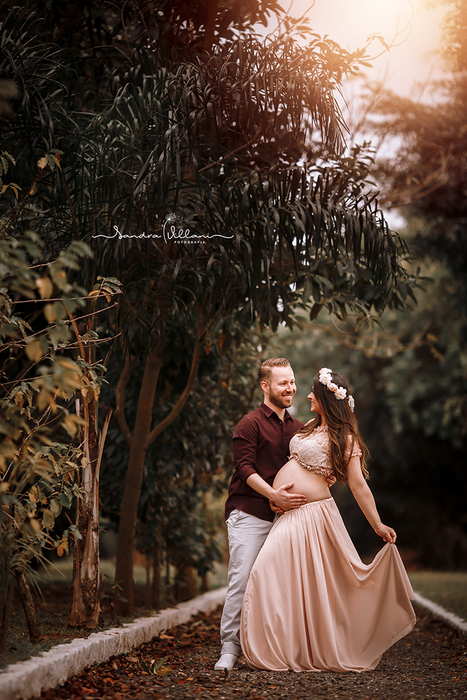 Fotografia de Gestante com participação do pai em São Caetano do sul
