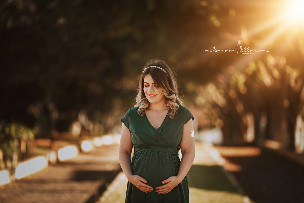 Ensaio gestante realizado em área externa em São Caetano do Sul ABC São Paulo