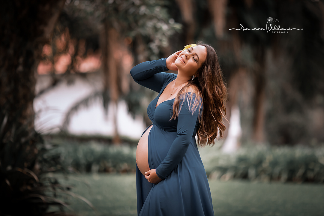 ensaio gestante realizado no Jardim Botânico de São Paulo