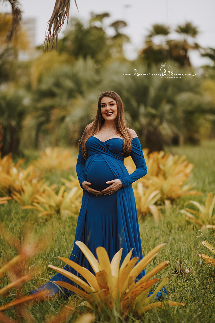 ensaio gestante esterno realizado no Parque Central em Santo André - ABC - SP