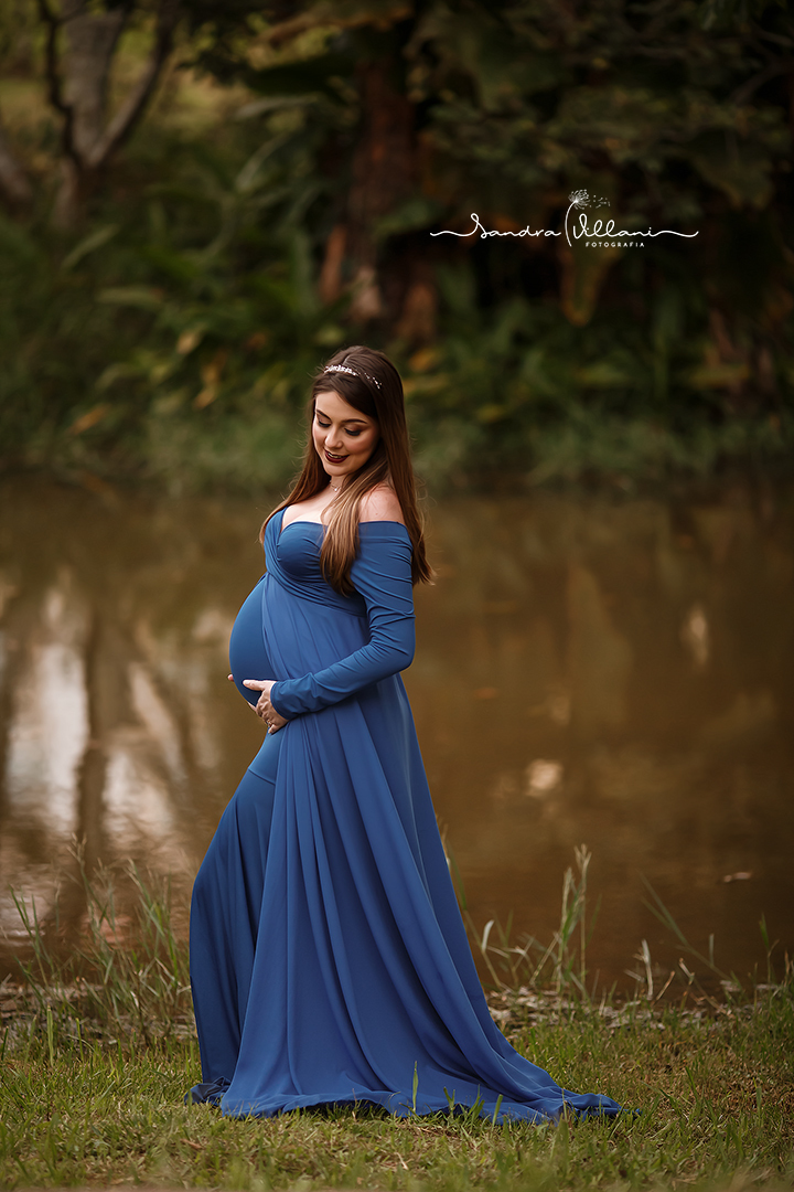 ensaio gestante esterno realizado no Parque Central em Santo André - ABC - SP