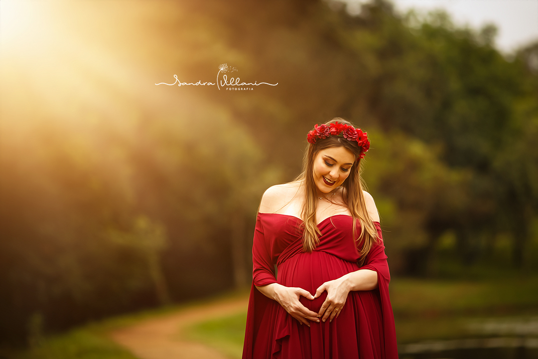 ensaio gestante esterno realizado no Parque Central em Santo André - ABC - SP