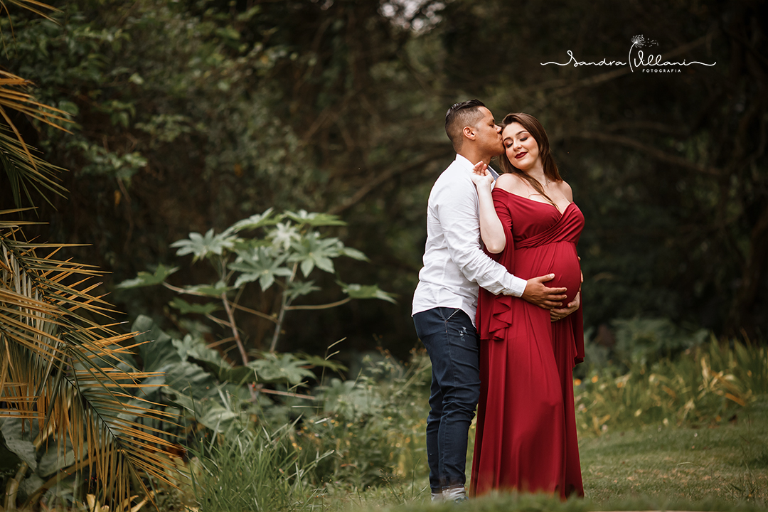 ensaio gestante esterno realizado no Parque Central em Santo André - ABC - SP