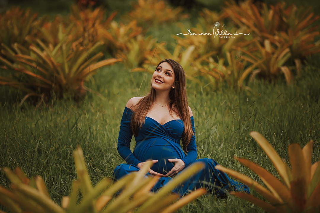 ensaio gestante esterno realizado no Parque Central em Santo André - ABC - SP