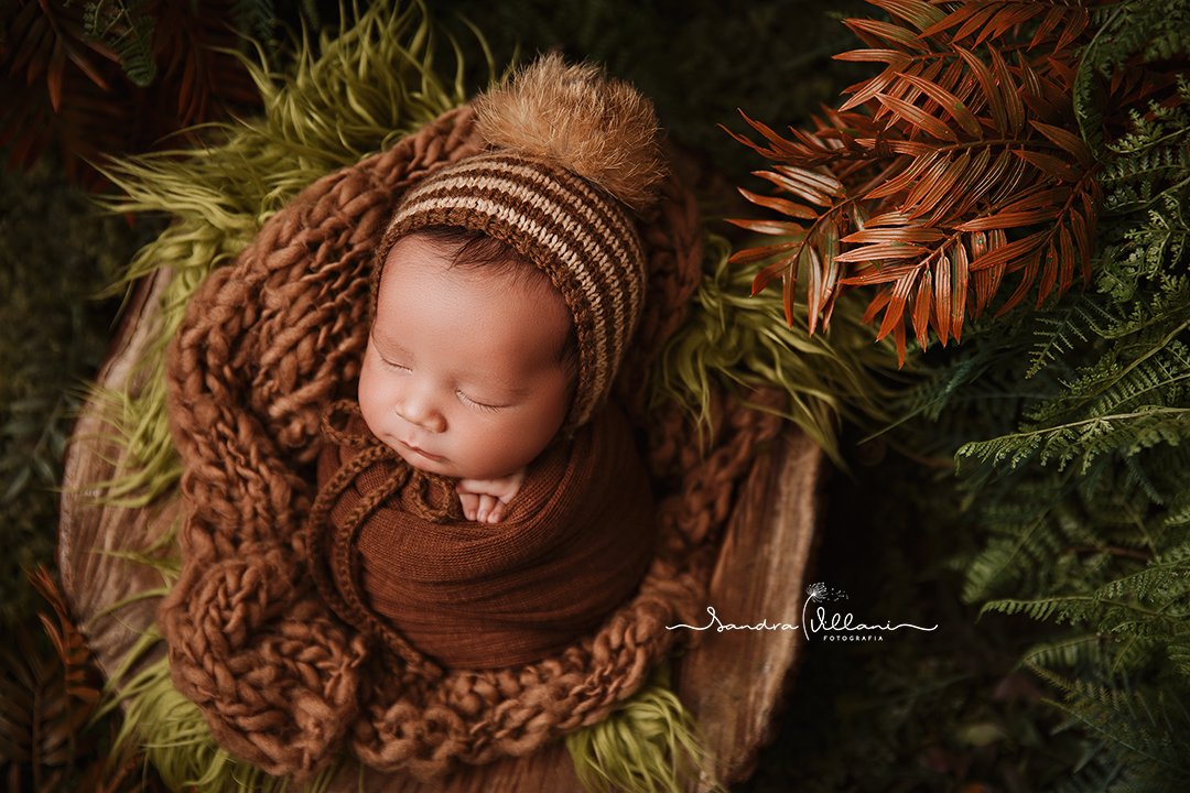 ensaio newborn ou recém nascido realizado em São Caetano do Sul - SP no jardim