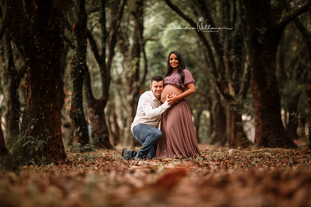 Ensaio gestante realizado em São Caetano - Parque Chico Mendes