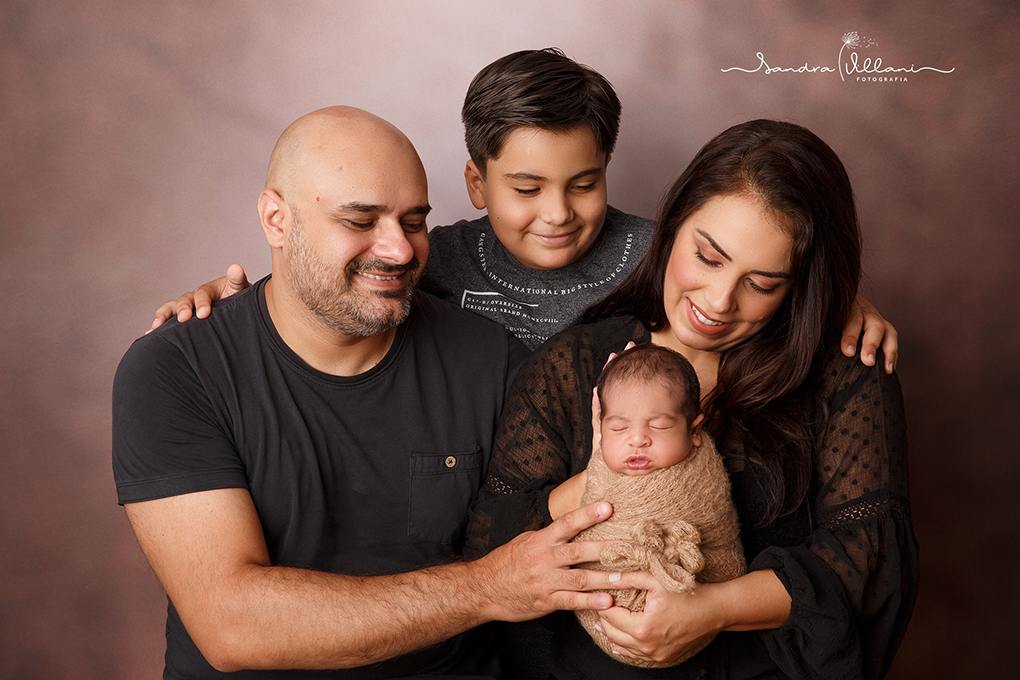 ensaio newborn realizado em São Caetano do Sul - ABC - SP com a família 
