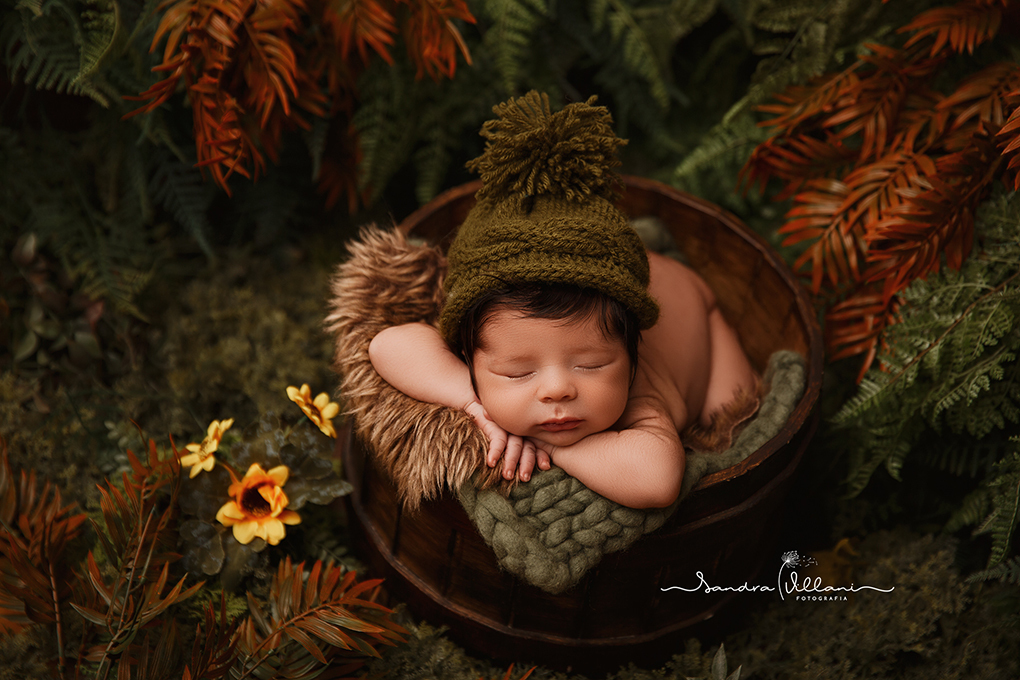 ensaio newborn ou recém nascido realizado em São Caetano do Sul - ABC - SP no jardim