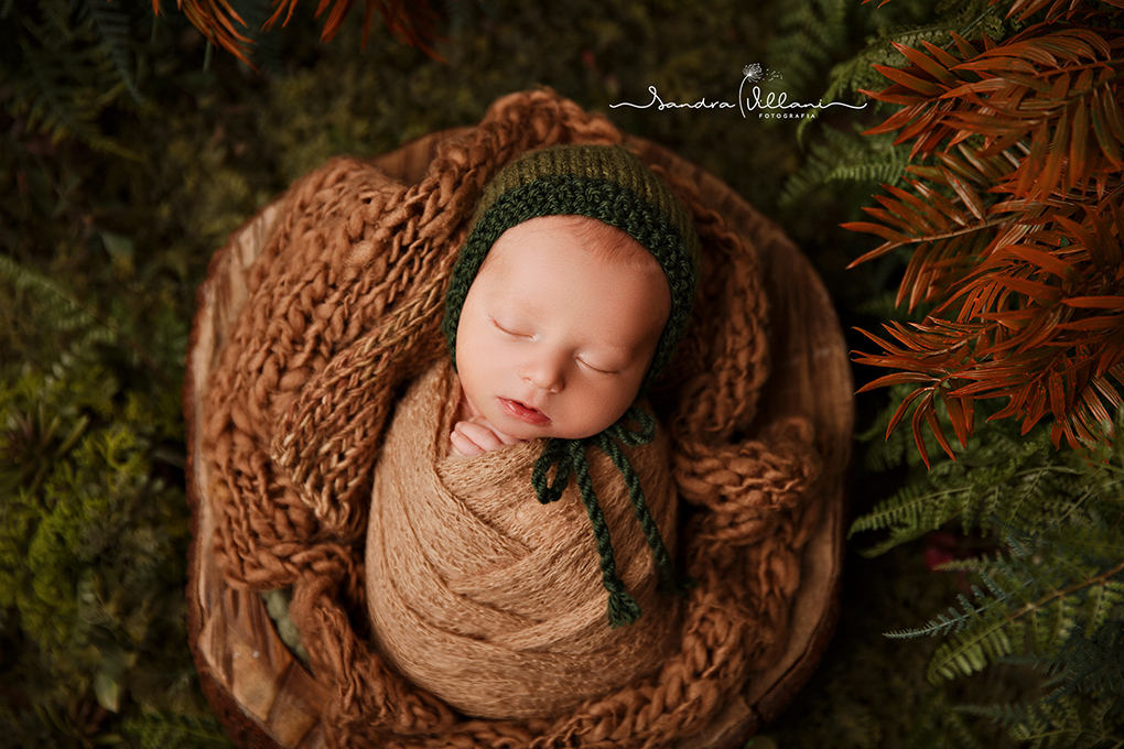 ensaio newborn realizado em São Caetano do Sul no jardim