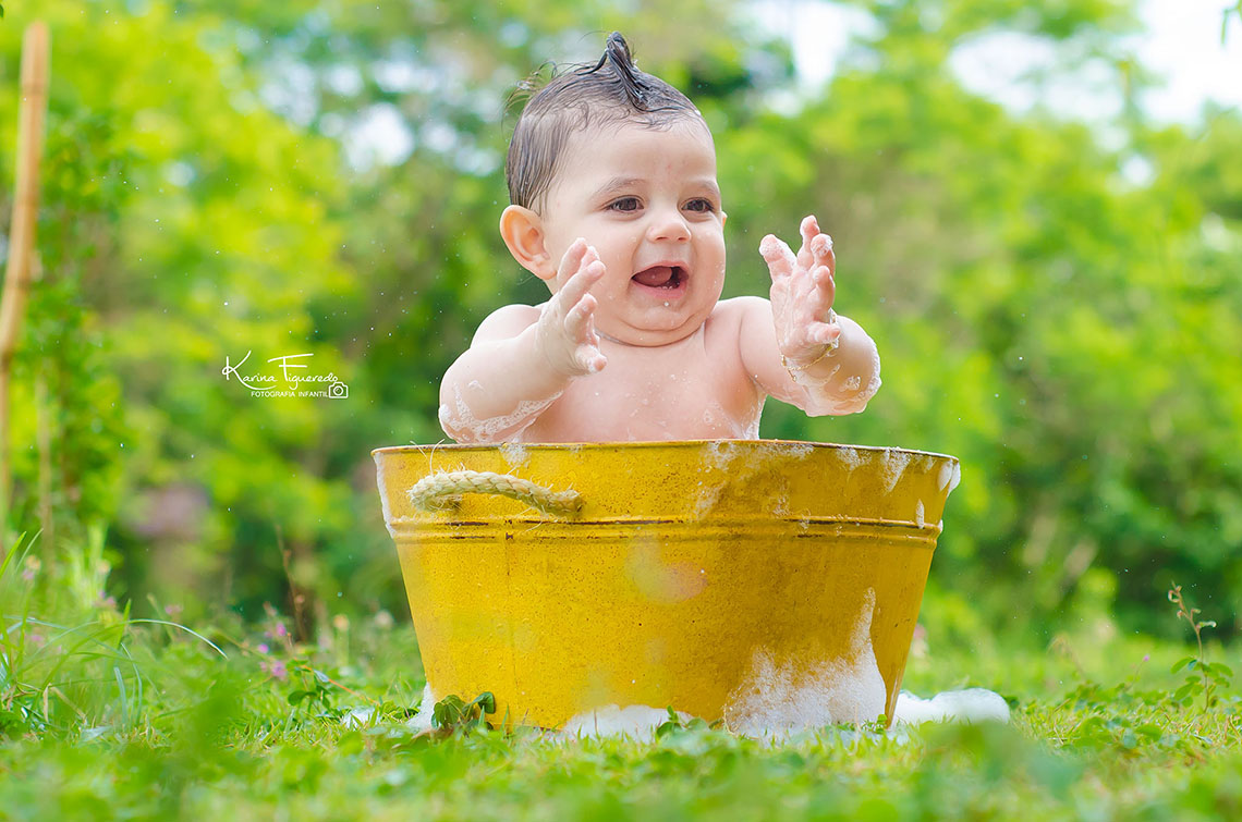 foto de ensaio de bebê smash the cake em campinas sp por karina figueredo