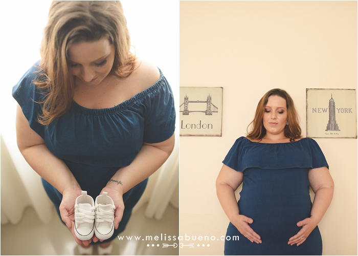 sessão gestante em casa