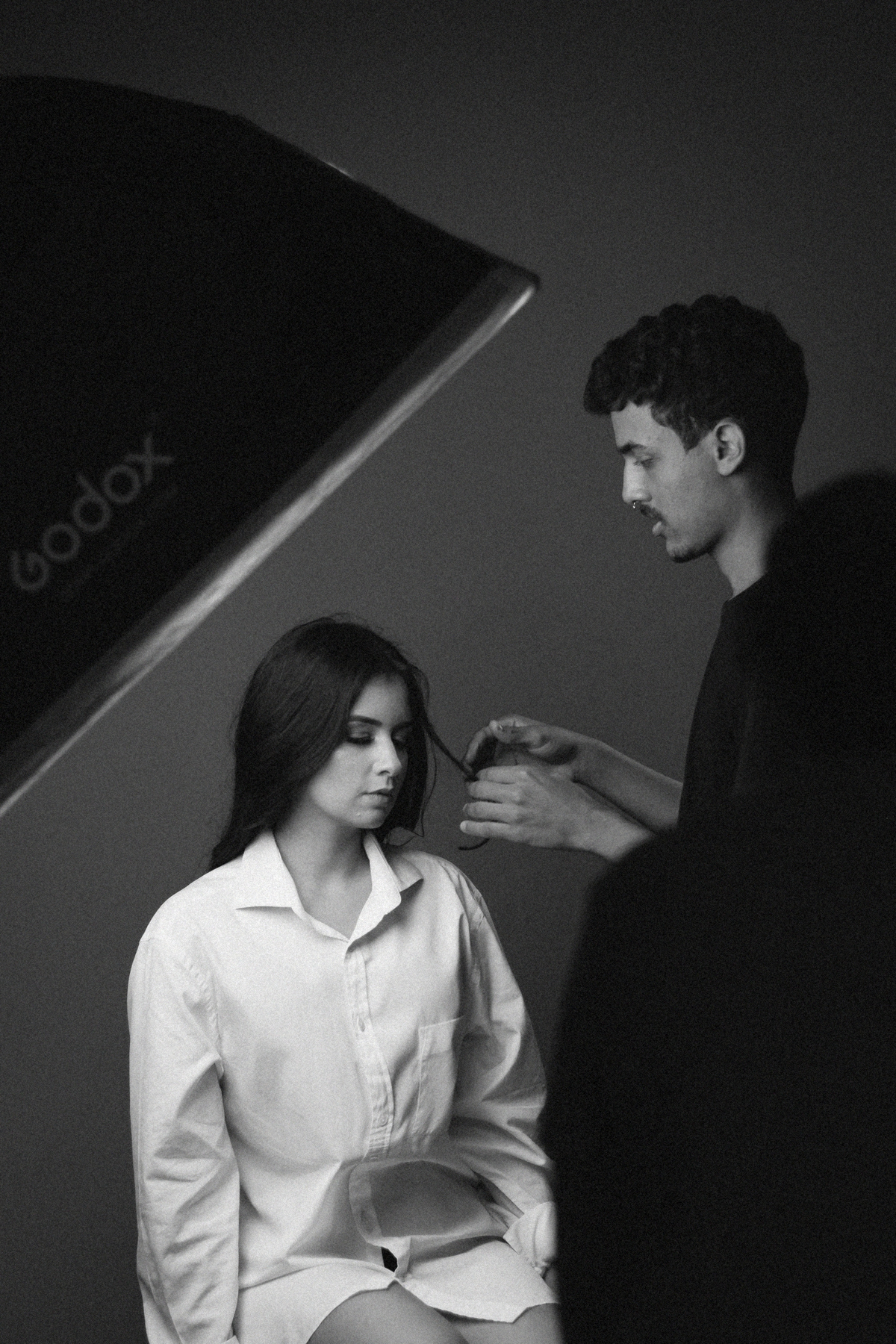 Jessica Cavalcanti, atriz e modelo da região sudoeste da Bahia, cidade de Barreiras, posando em estúdio.