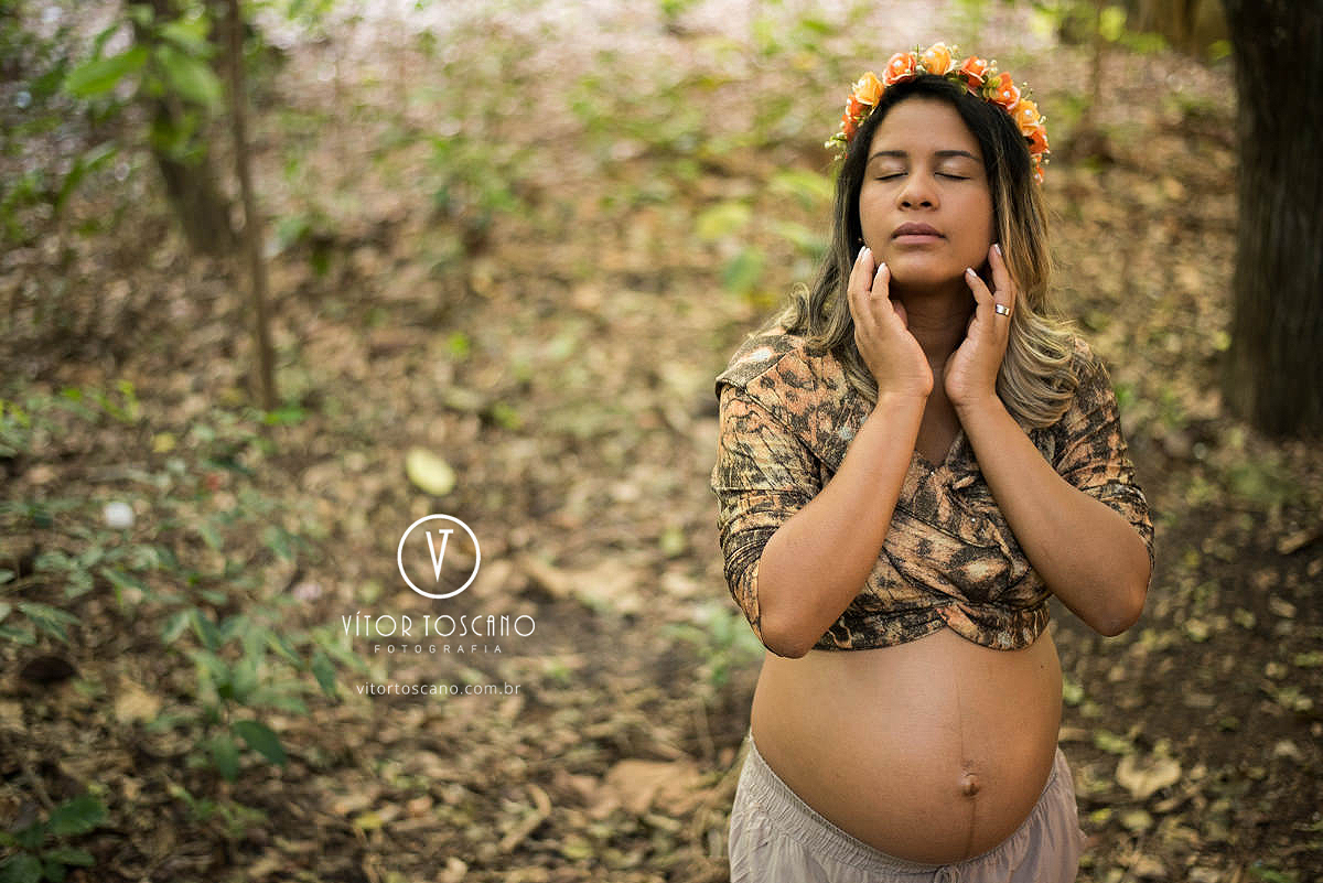 Gestante gardênia no ensaio fotográfico no parque das dunas.