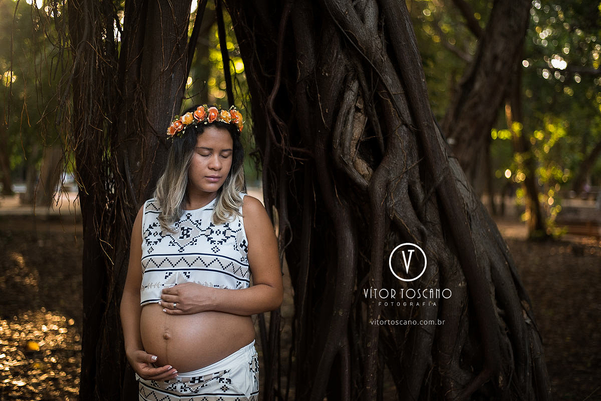 Gestante gardênia no ensaio fotográfico no parque das dunas.