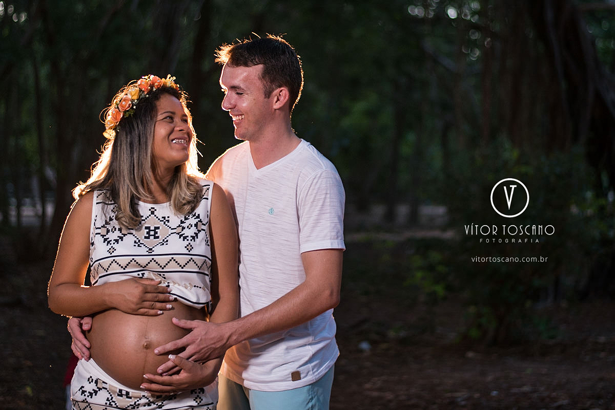 Gestante gardênia no ensaio fotográfico no parque das dunas.