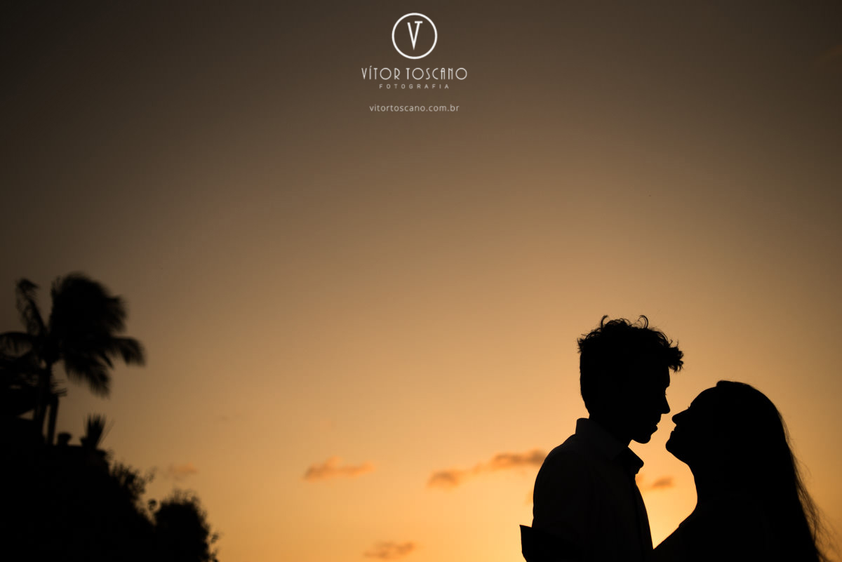 Silhueta do casal no ensaio pre wedding de monick e jhonatan
