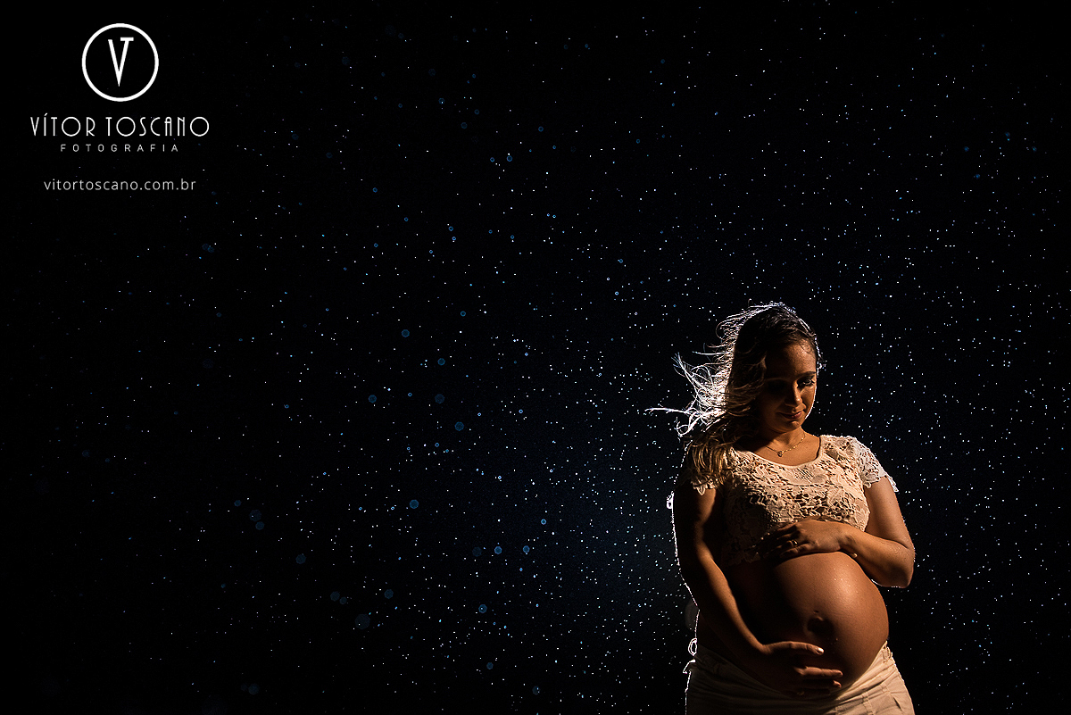 Céu estrelado durante ensaio fotográfico, em Natal-RN.