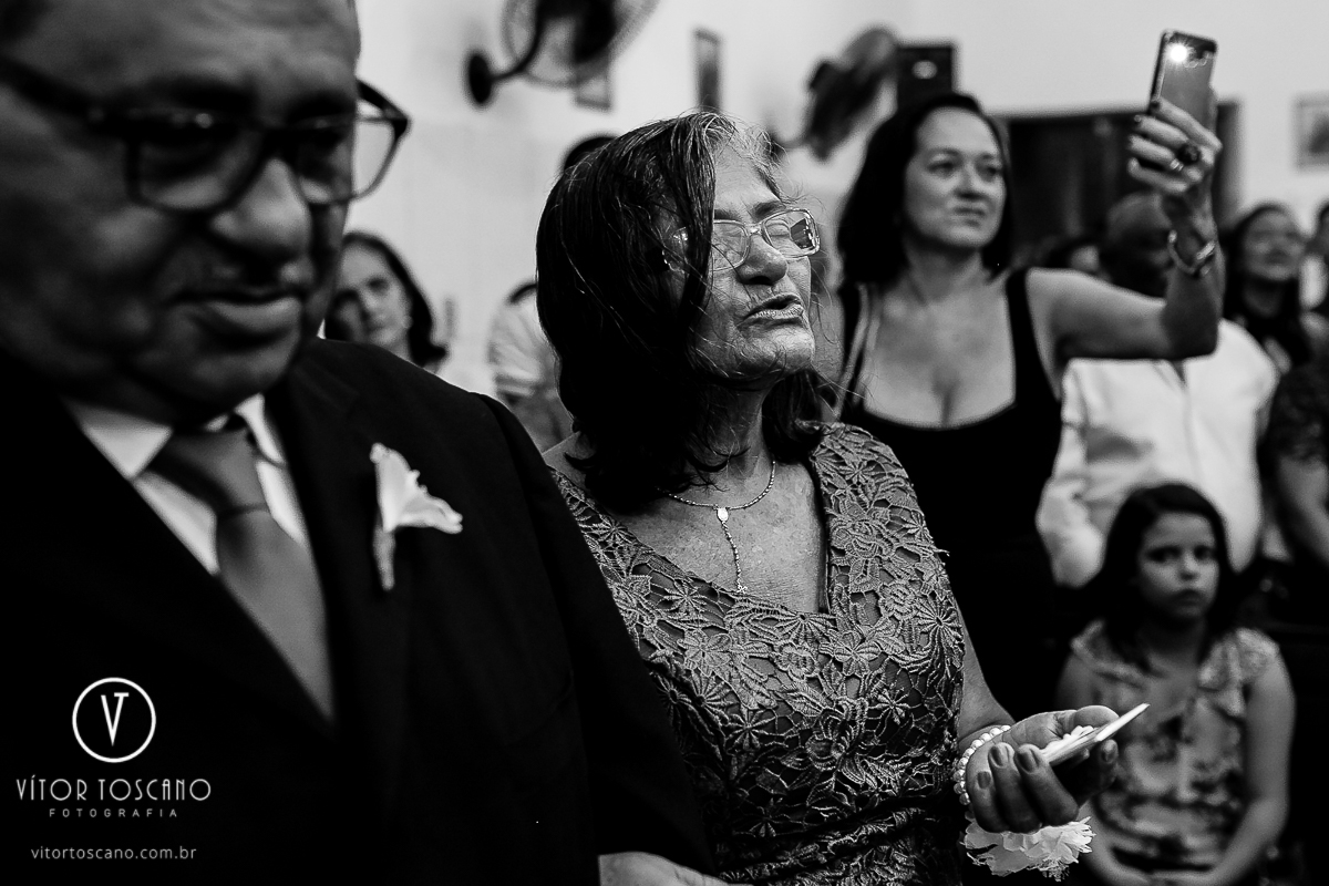 Momento de oração no casamento de Andre e Laudiceia em Natal-RN.