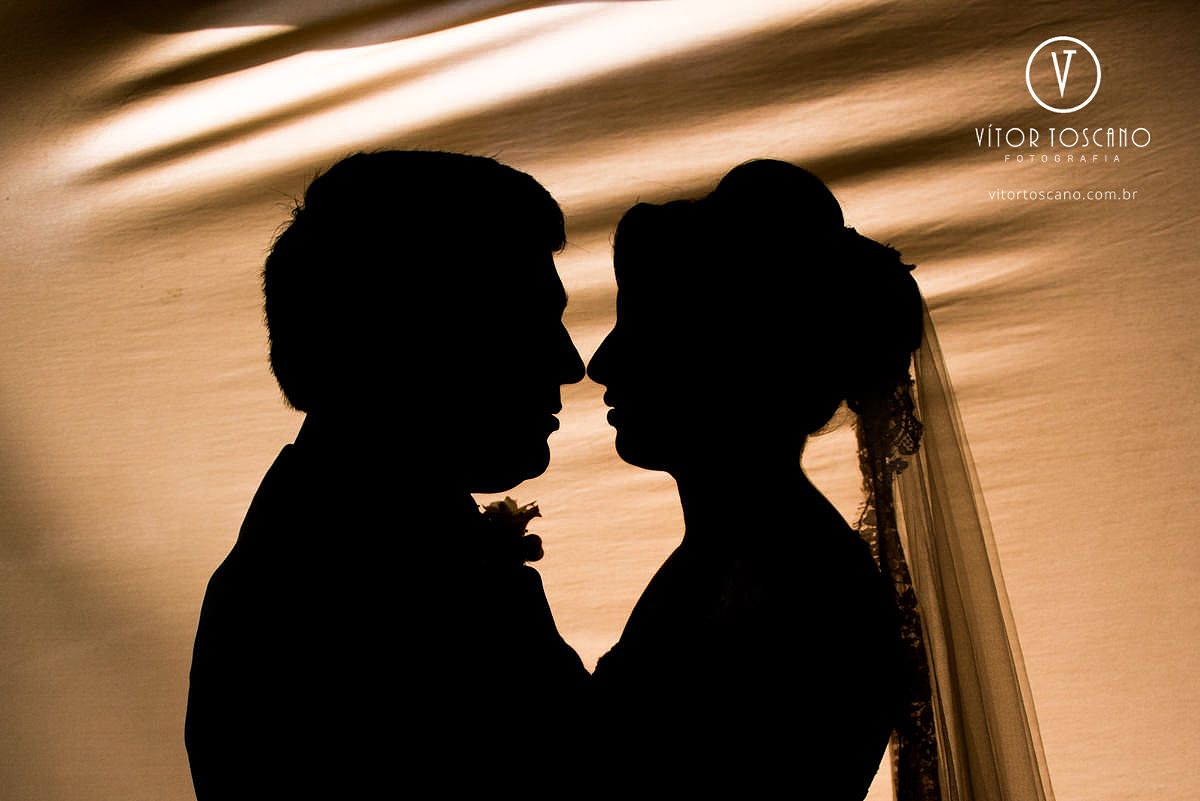 Silhueta do casal casamento de Andreza e Thales, em Natal-RN.