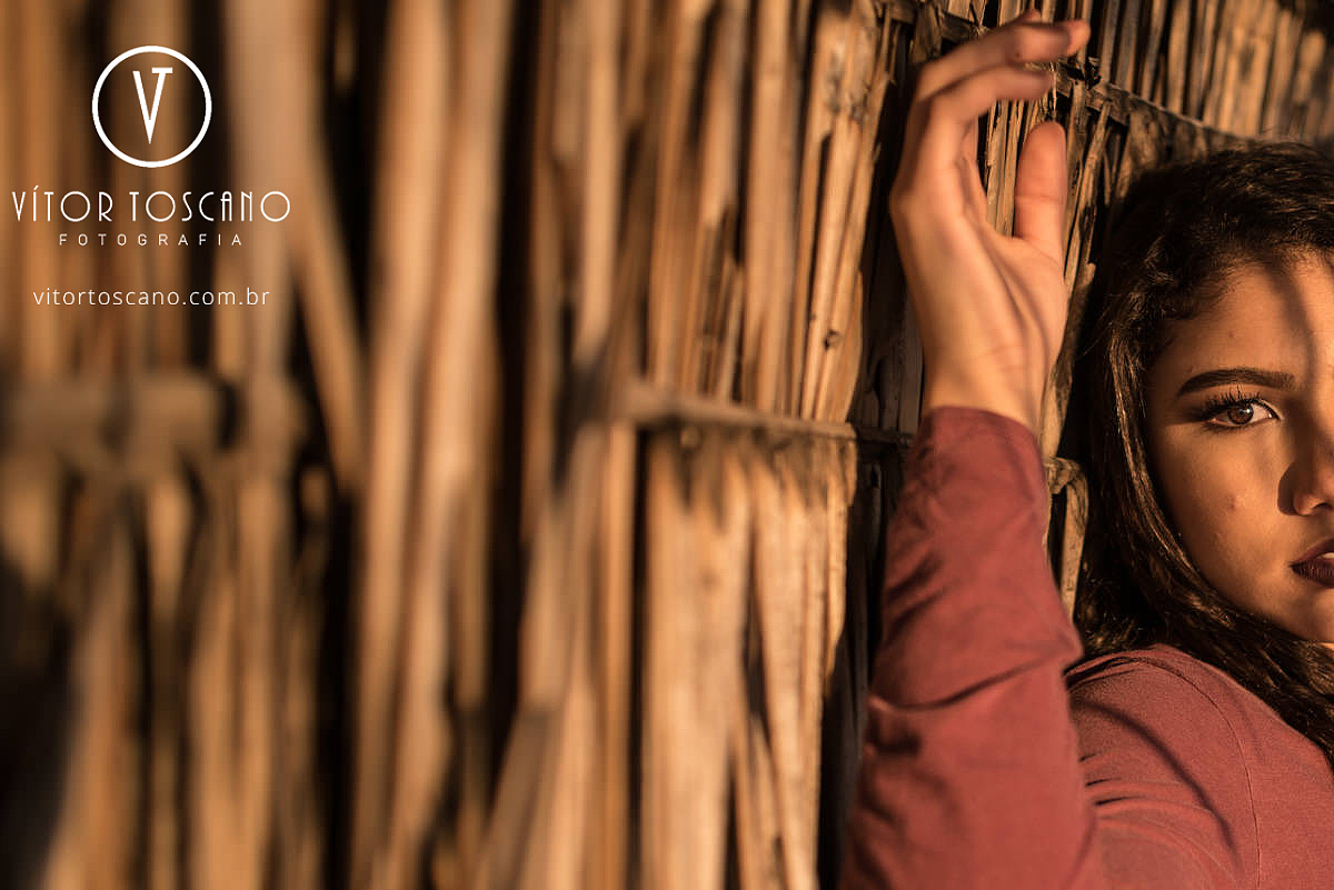 Recorte do olhar no ensaio de 15 anos de Marina em Barra de Cunhau - RN.