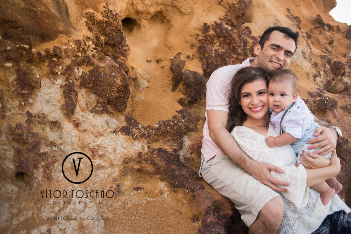 Ensaio de familia Flora, Rogerio e Noah, em Cotovelo - RN.