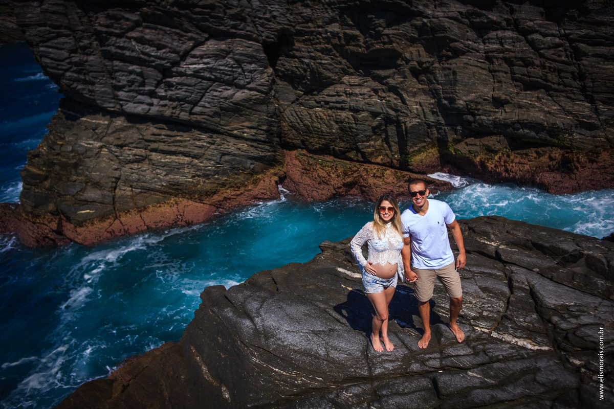 Ensaio Gestante em Búzios na Ponta da Lagoinha, Lugar lindo.
