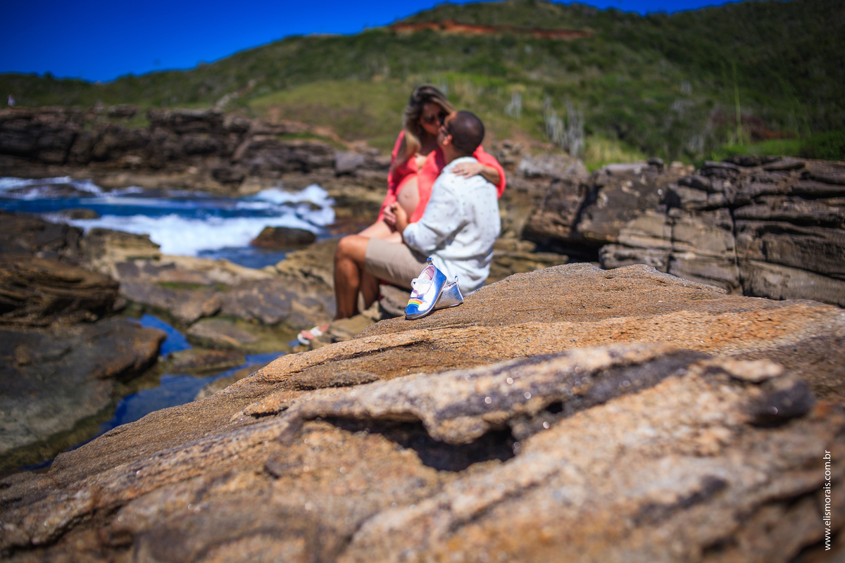 Ensaio Gestante em Búzios na Ponta da Lagoinha, Lugar lindo.