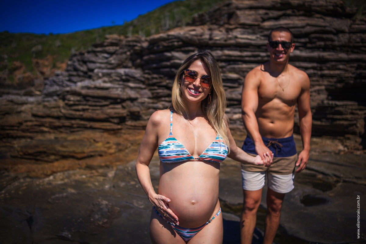 Ensaio Gestante em Búzios na Ponta da Lagoinha, Lugar lindo.