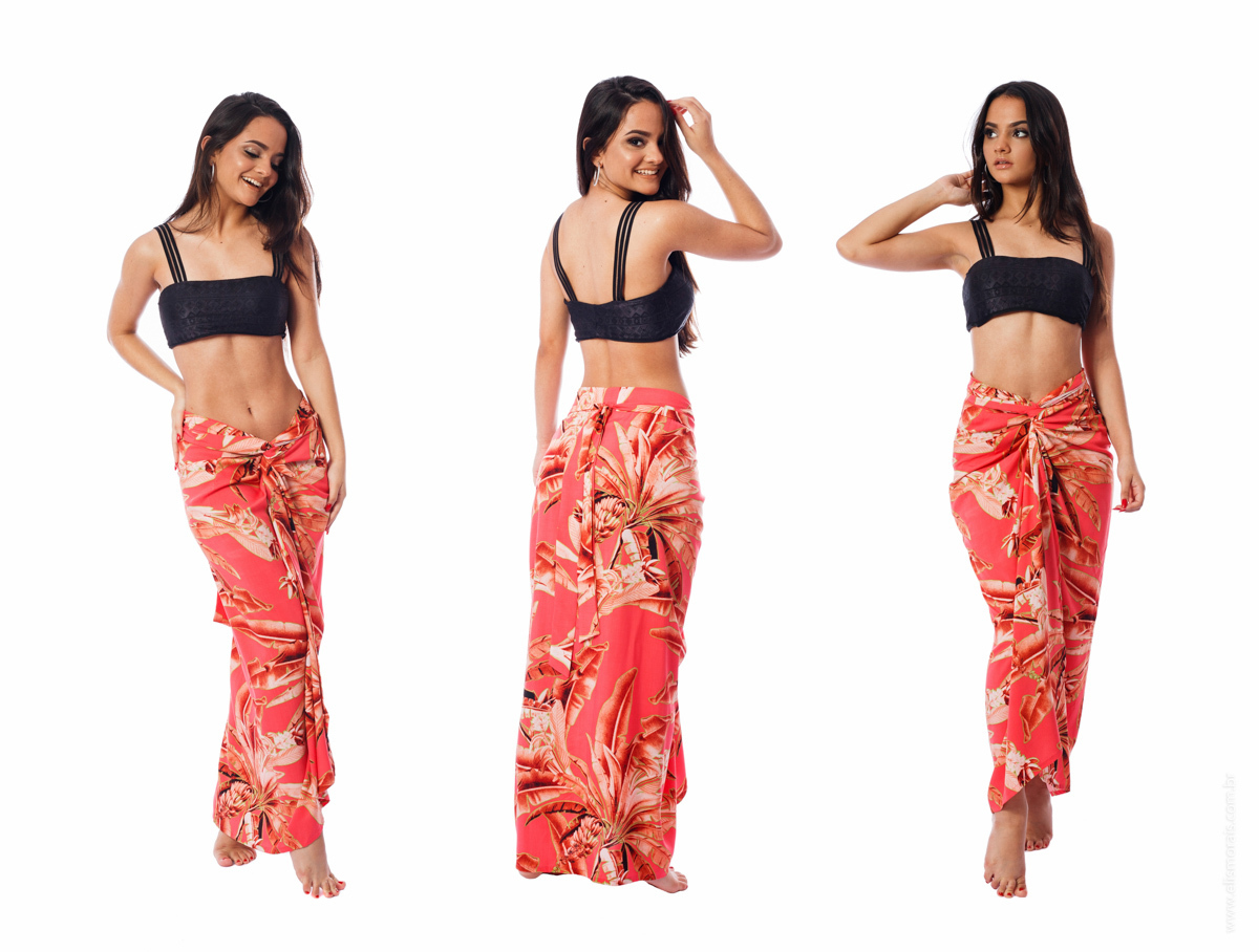 Look Book com fundo branco para moda praia em Búzios, Arraial do Cabo e Cabo Frio - RJ