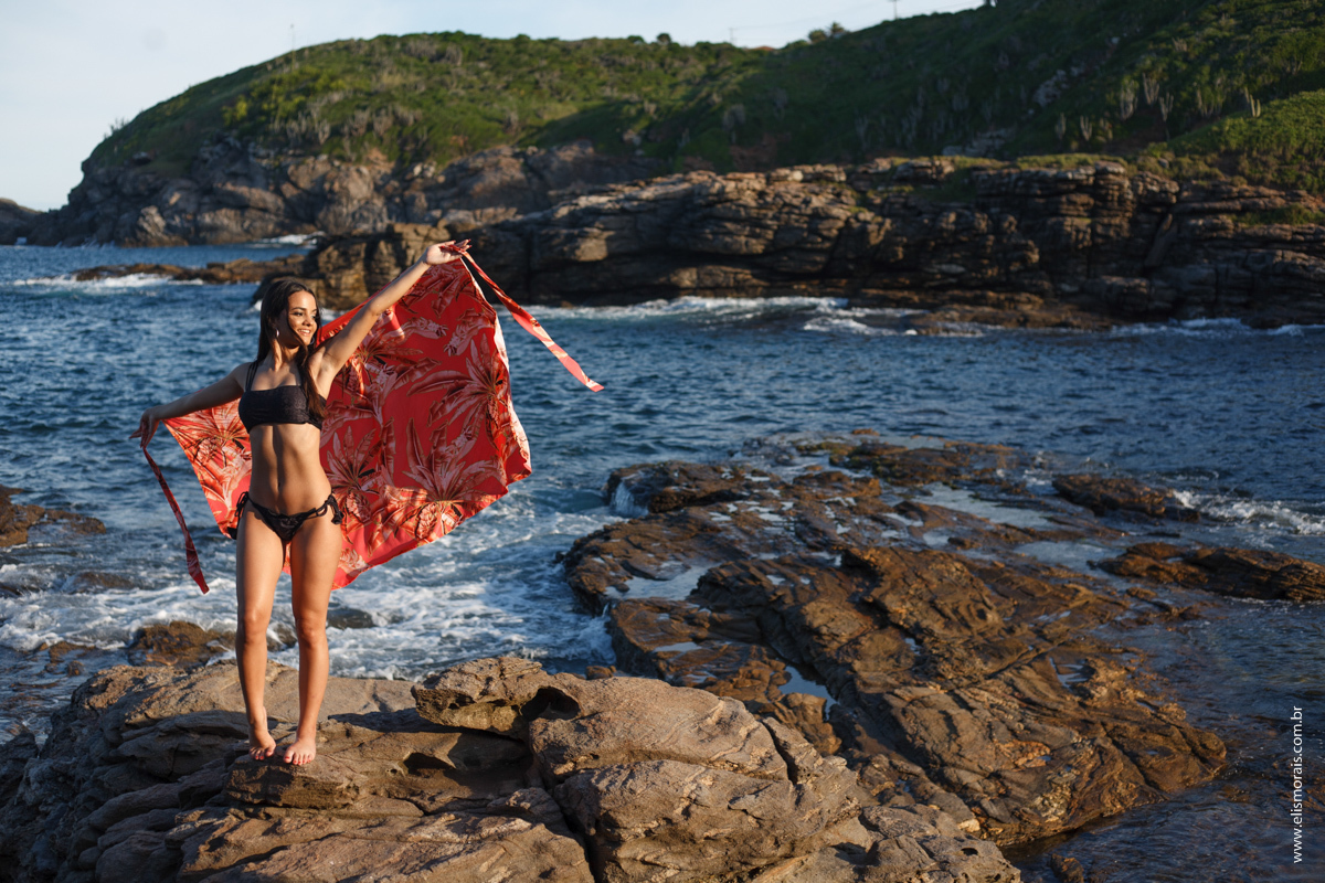Fotos conceituais para moda praia em Búzios, Arraial do Cabo e Cabo Frio - RJ