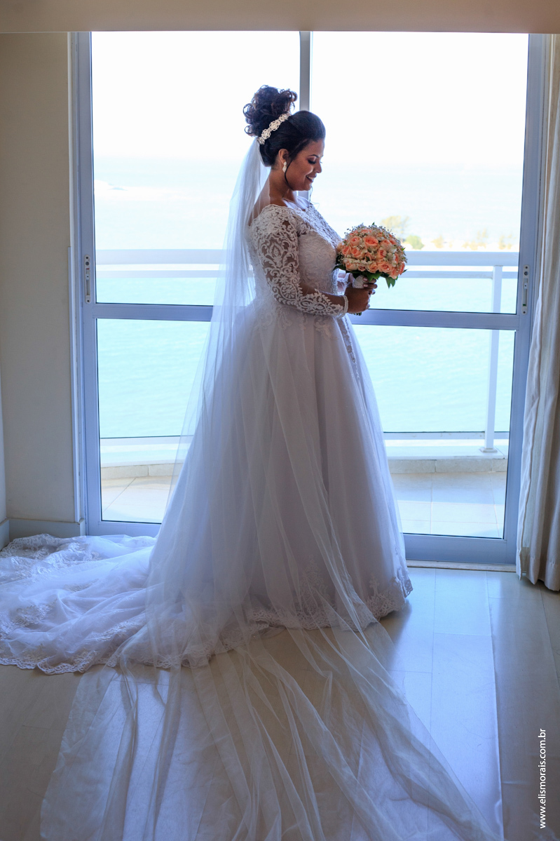 Foto da Noiva em Making Of na cidade de Macaé no Rio de Janeiro