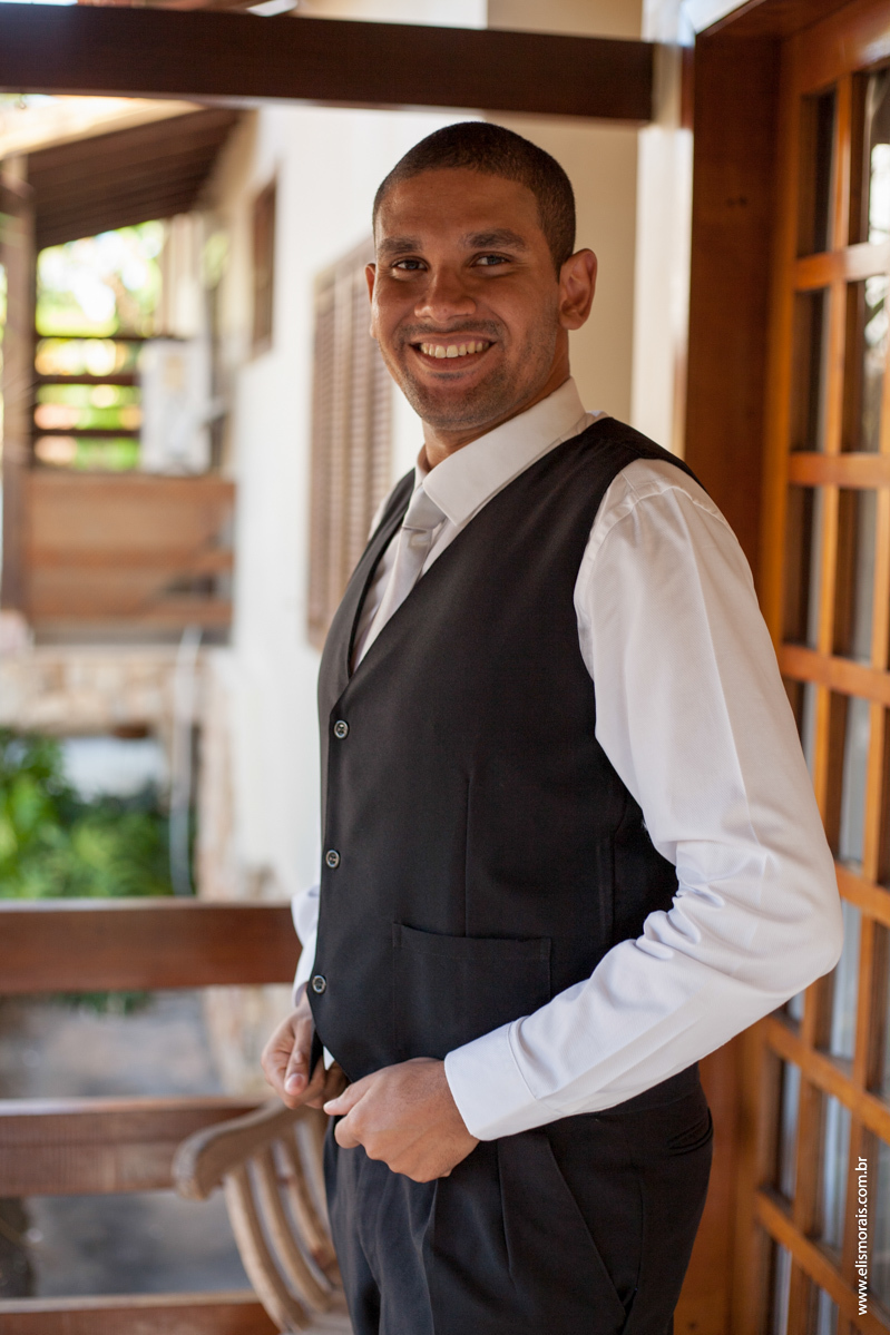 Foto do Noivo em Making Of na cidade de Macaé no Rio de Janeiro