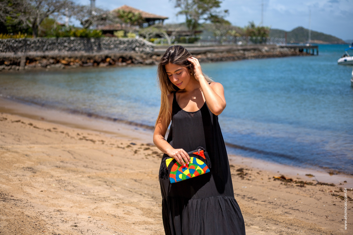 bolsa exclusiva artesanal feita por tribo colombiana kenia búzios